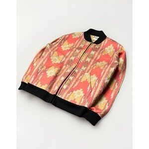 VTG 1992 L CARHARTT SOUTHWEST AZTEC BOMBER JACKET DETROIT SANTA FE PENDLETON WIP